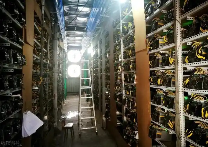 Mining farm showcasing a series of mining rigs