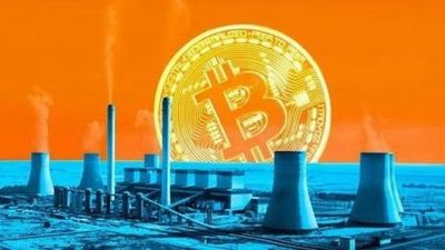 A panoramic view of a large-scale mining farm, showcasing rows upon rows of mining rigs and advanced cooling infrastructure