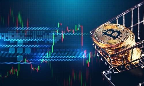 Powerful Bitcoin mining rig operating in a sustainable setup